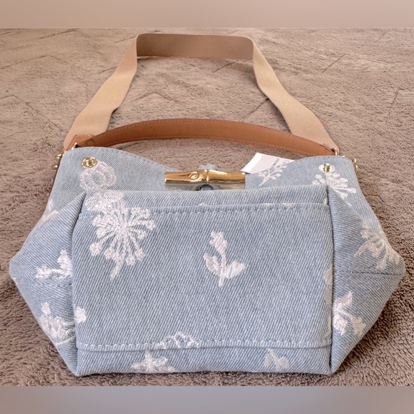 NEW🔥LONGCHAMP XS Le Roseau Denim Bucket Bag🔥 - Picture 7 of 13